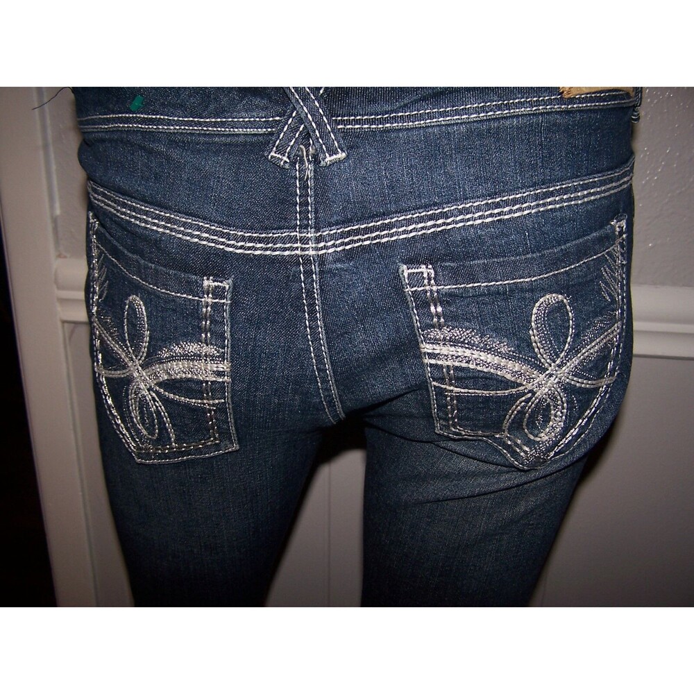WOMEN'S JUNIORS ARIYA DENIM JEANS GLAM‎ CURVE 7/8